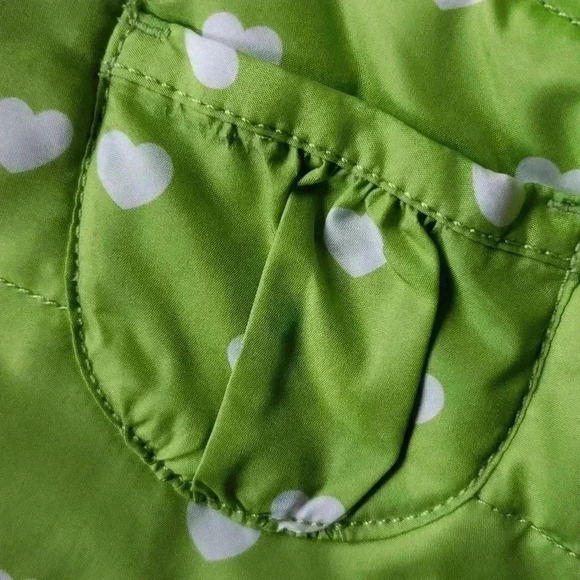 Gymboree Green Vest Hearts and Faux FurTrim Hood 6-12 months - Picture 13 of 13